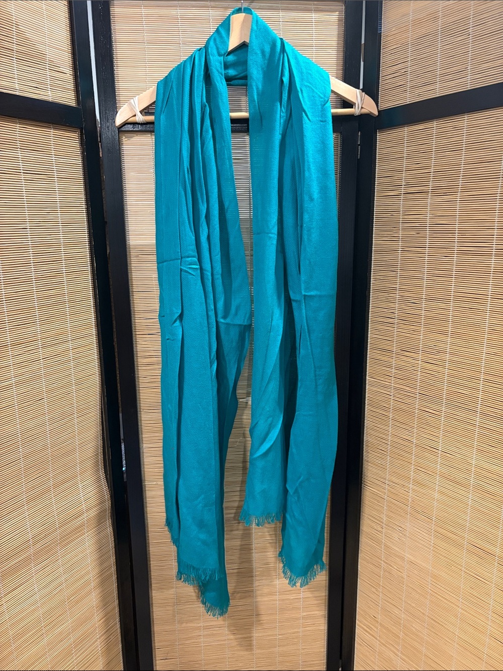 Lord & Taylor Teal Lightweight Wrap Scarf